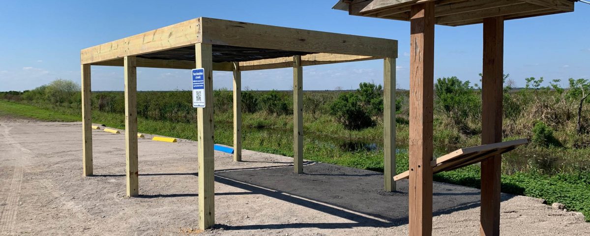 Covered picnic parking area