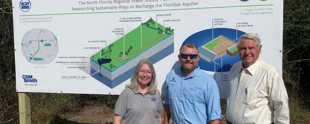 District staff posing for a picture at the today’s kickoff of the Black Creek Water Quality Treatability Pilot Study
