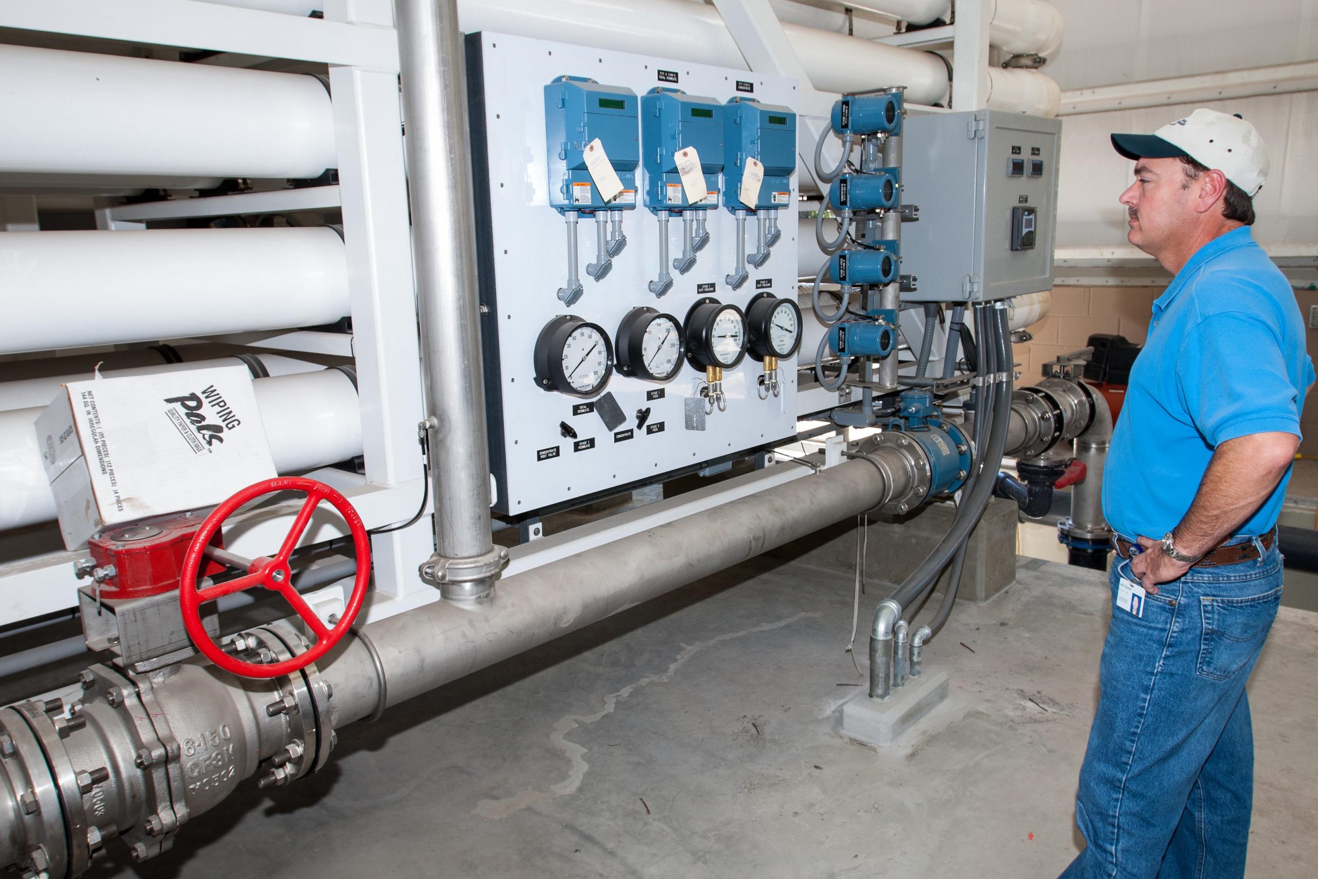 Water treatment pump leavers