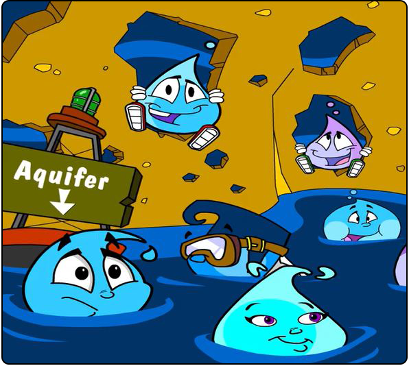 AT-introJPG Illustrations of water drops in an aquifer