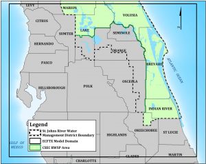 Broward, Indian River, Okeechobee area map