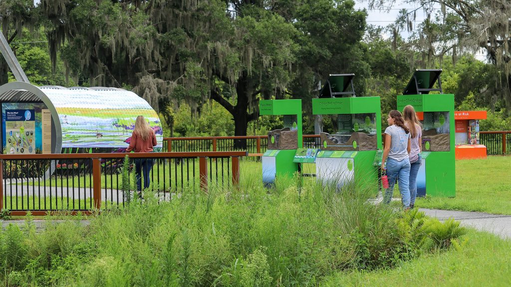 People visiting the Ocala Wetlands Recharge Park