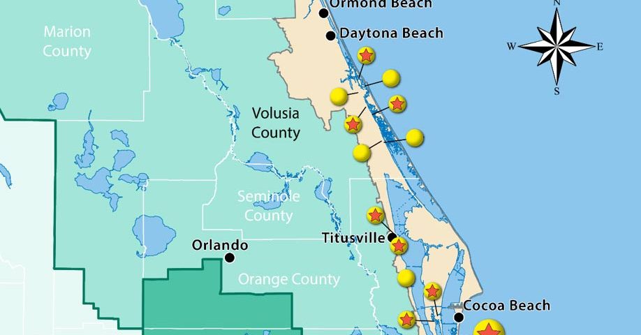 Map of Twenty-five water quality projects
