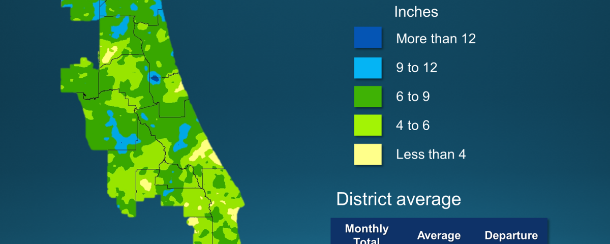 Map and table showing rainfall in August 2021