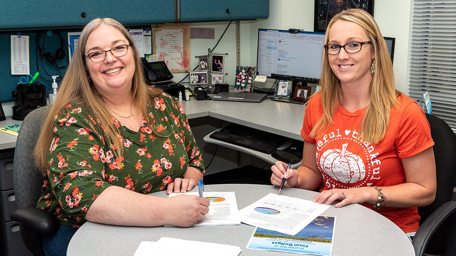 Missy Licourt and Heather Barber