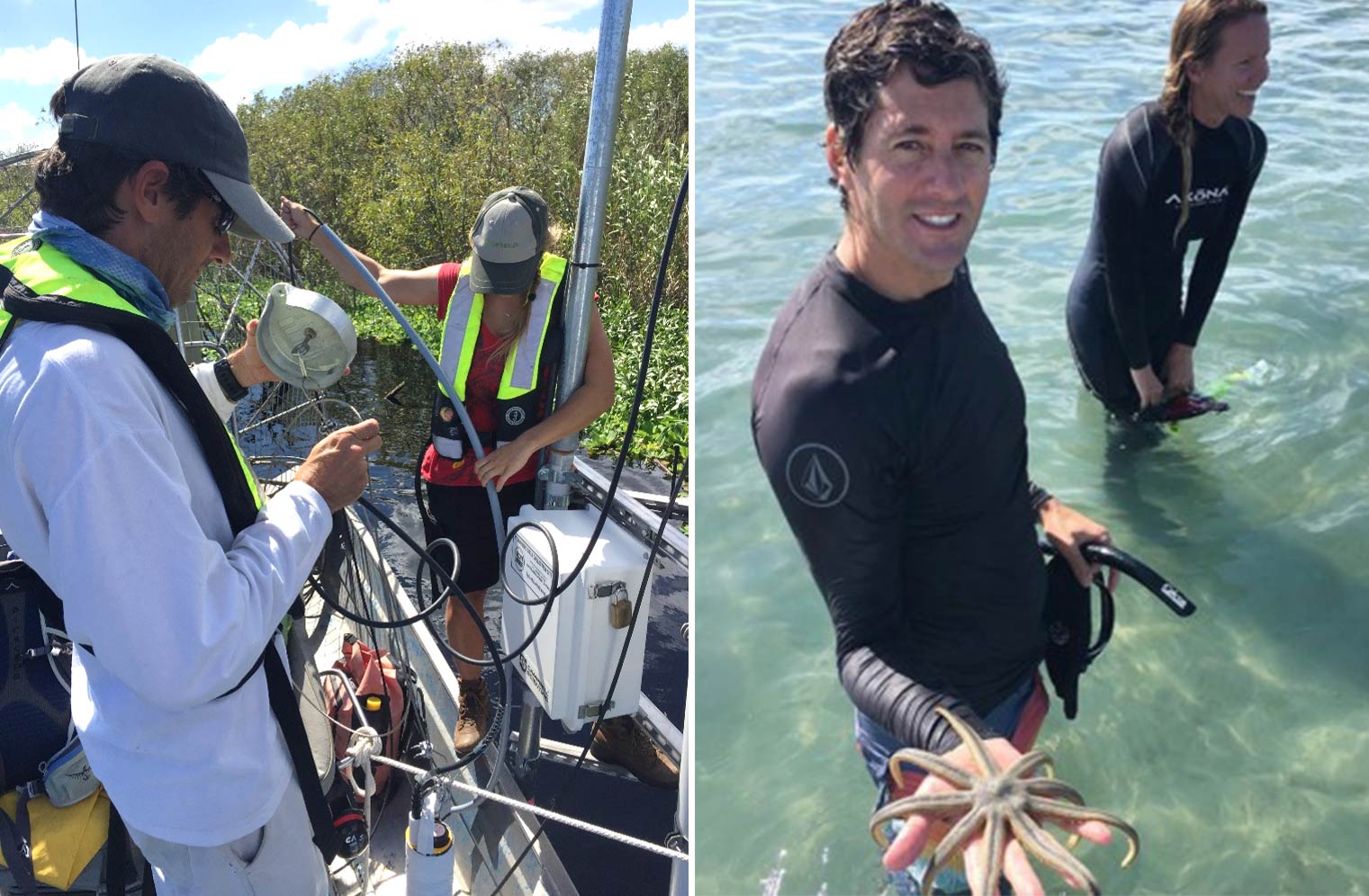 Tim Miller holding star fish