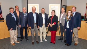 District governing board members posing for a photo