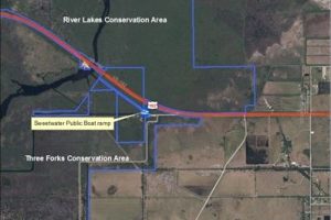 Map of road closure
