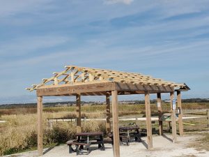 Covered picnic parking area
