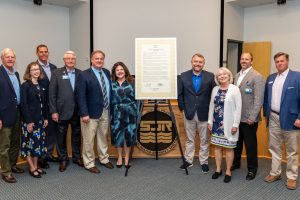 Board members taking a group photo