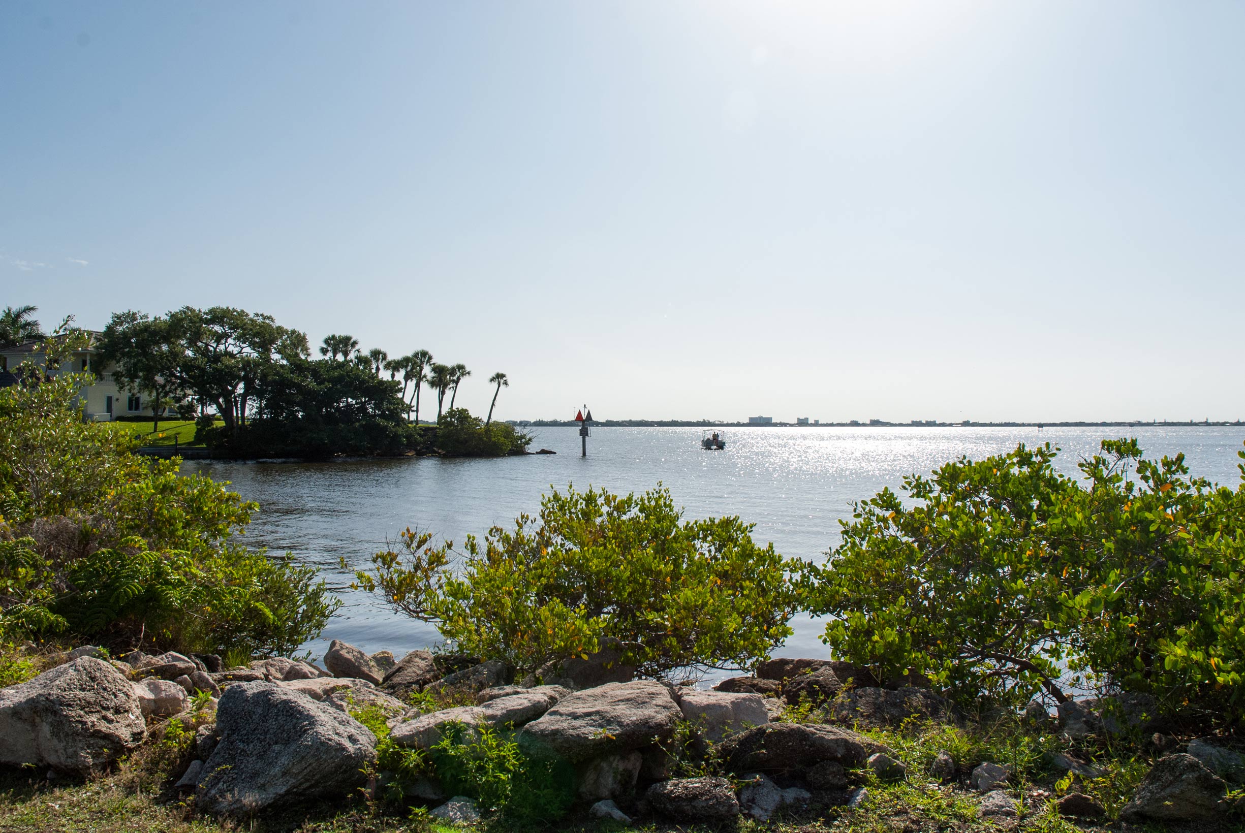 Ballard Park, the scene of a muck dredging project in the Indian River Lagoon, Brevard County.