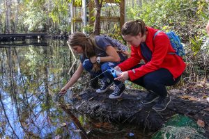 These high school students participated in water quality sampling and monitoring through the District’s Blue School Grant Program.