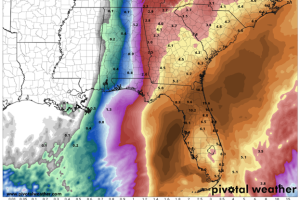 Map of an incoming storm
