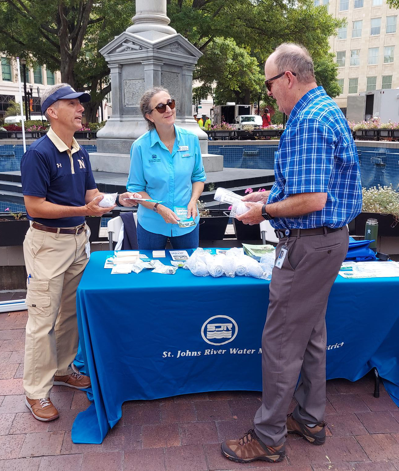 Dierdre Erving at an Earth Day stand