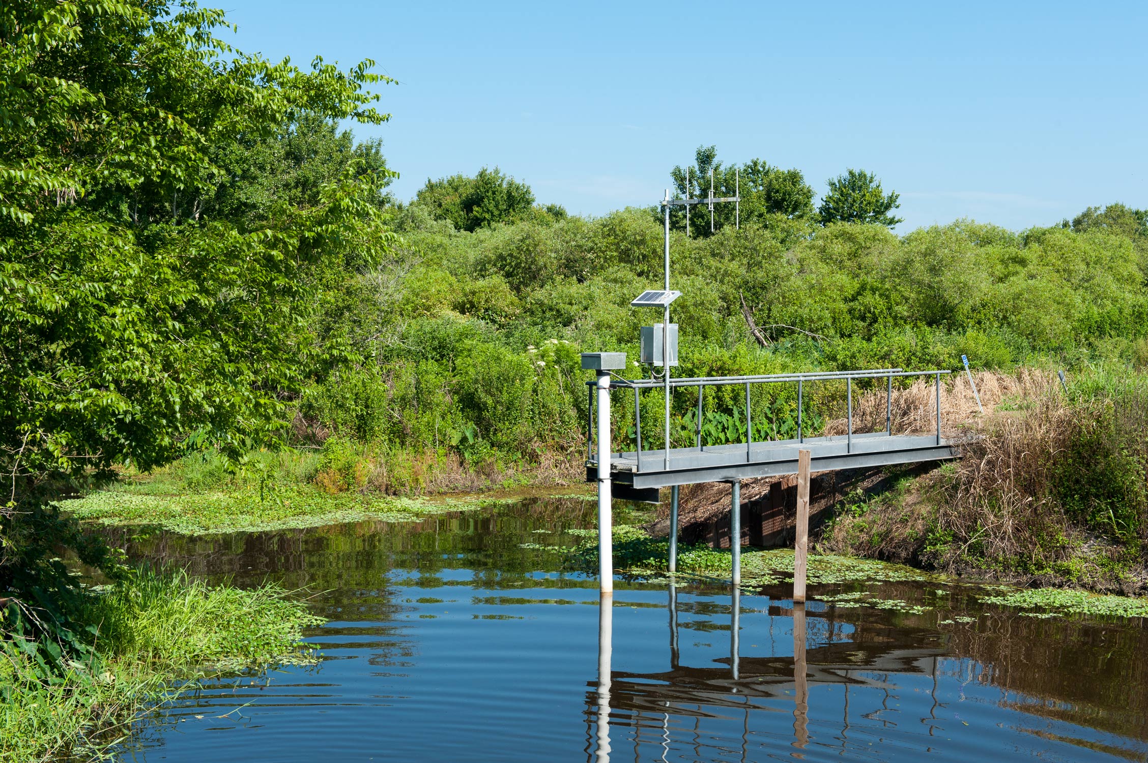 A hydrologic data monitoring station
