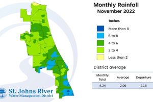 Map and table showing rainfall in April 2022