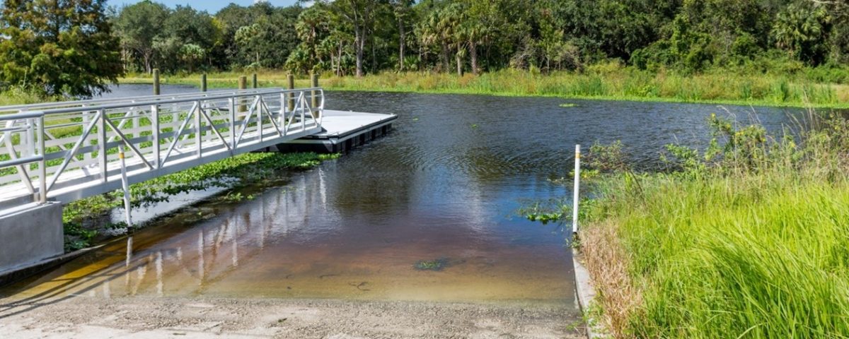 Boat ramp on Lake Apopka North Shore