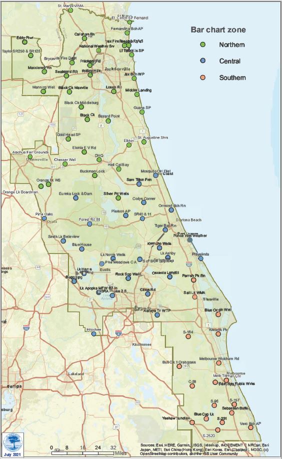 Rain Station Map