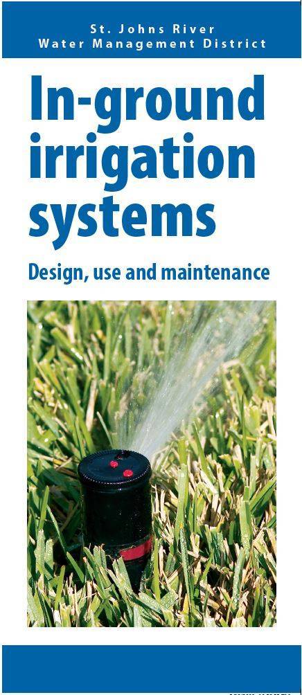 In-ground irrigation systems brochure front cover