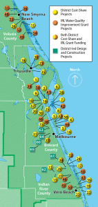 map with points for cost-share projects