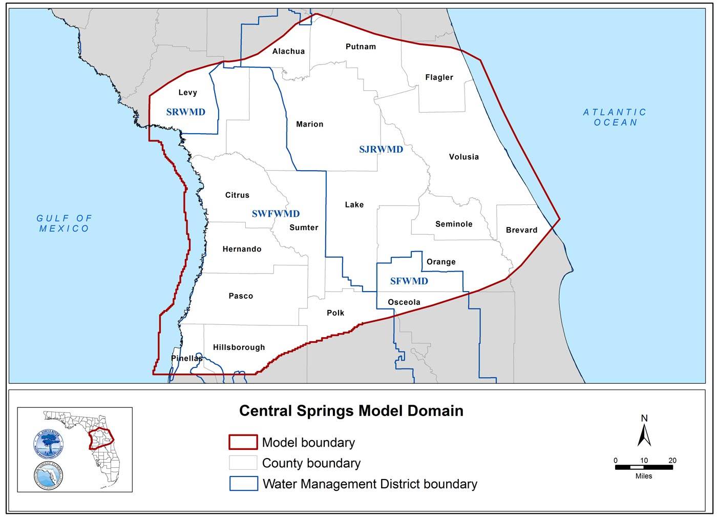 Map of the Central Springs Model