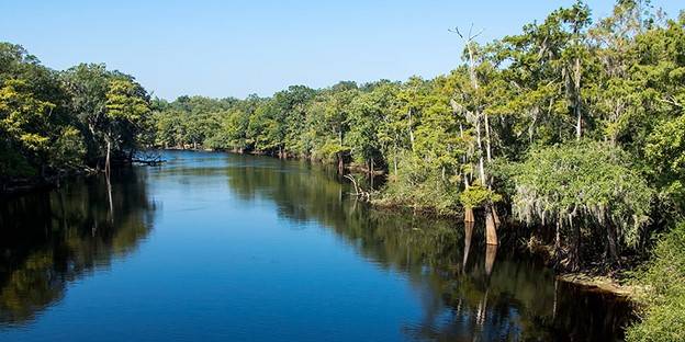 The Santa Fe River.