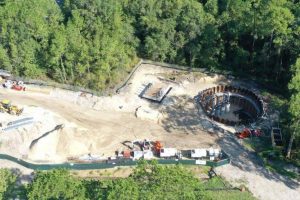 Aerial view of the Water Resource Development project