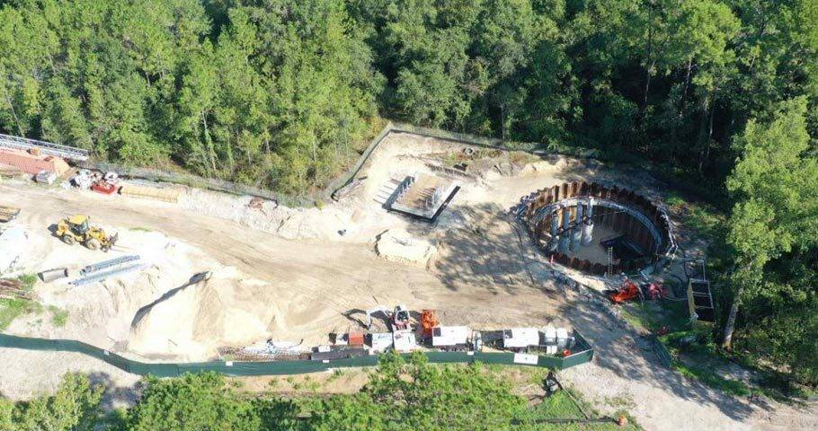 Aerial view of the Water Resource Development project