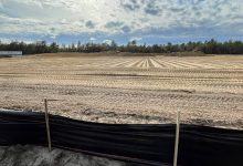 Empty construction lot