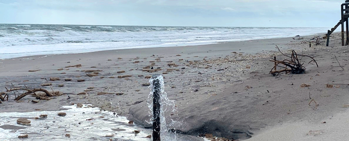 flowing artesian well