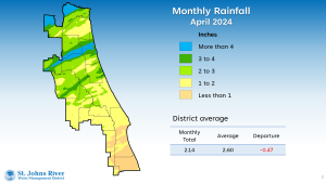 April 2024 rainfall data