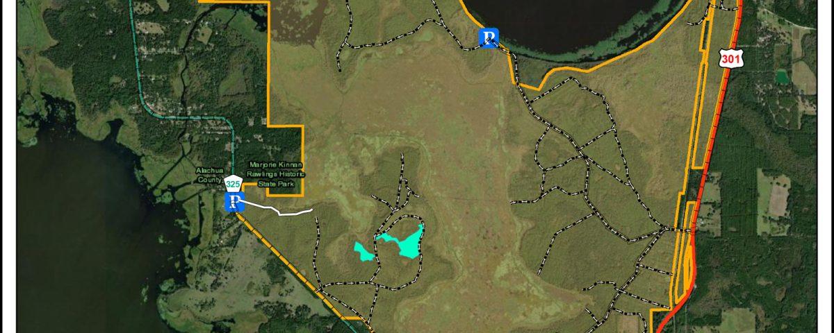 Map of Lochloosa Wildlife Conservation Area