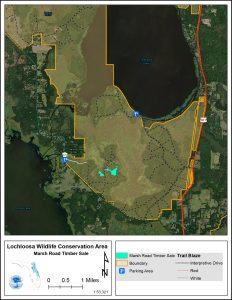 Map of Lochloosa Wildlife Conservation Area