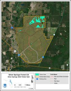 Map of Silver Springs Forest Conservation Area