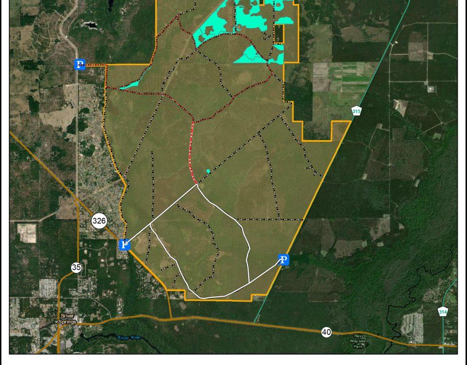 Map of Silver Springs Forest Conservation Area
