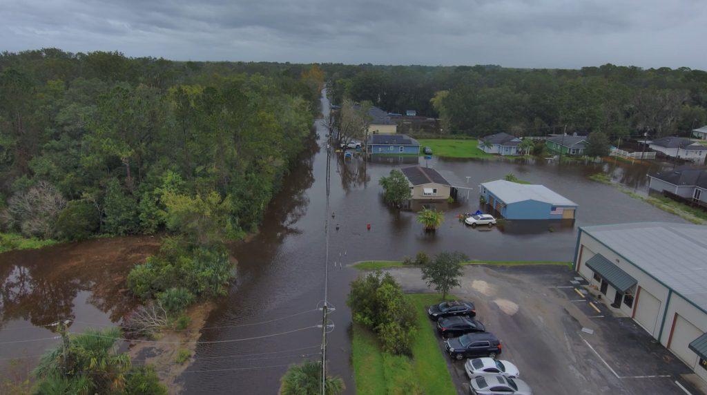flooding in Deep Creek after Hurricane Milton