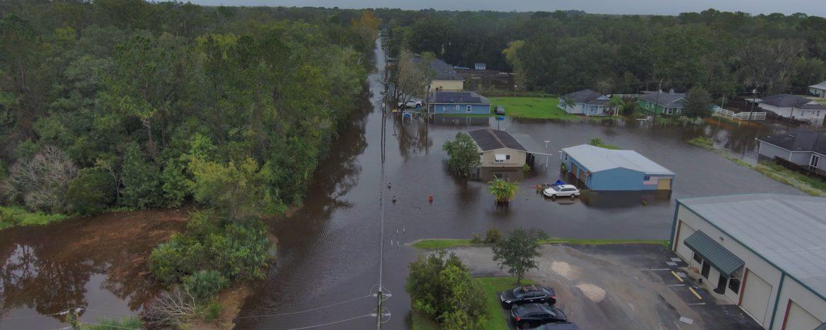 flooding in Deep Creek after Hurricane Milton