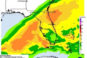 Hurricane Milton Rainfall Forecast Map
