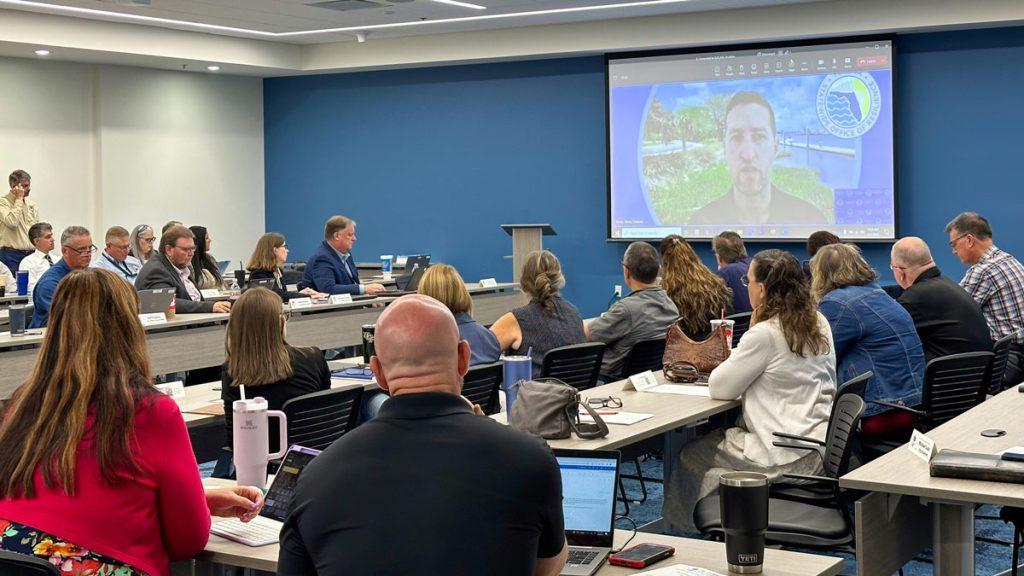 Meeting with district leaders