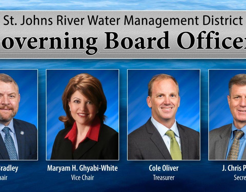 Governing Board Officers, Rob Bradley, Maryam Ghyabi-White, Cole Oliver, and Chris Peterson