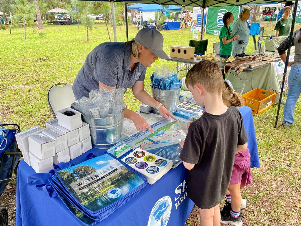 St Johns River Water Management District outreach coordinator, Ali Pressel at an event