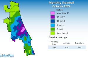 October 2025 rainfall map