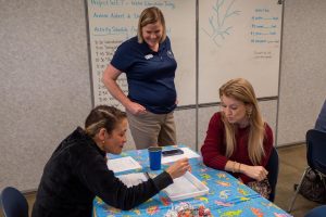 Teachers engaged in hands-on activities during the Project WET workshop at Brevard Zoo.