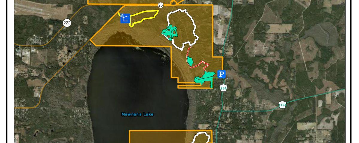 Property map showing work area