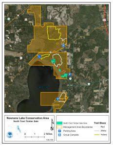 Property map showing work area