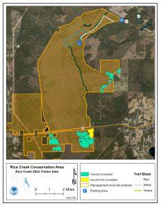 Property map showing work area