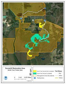 Property map showing work area