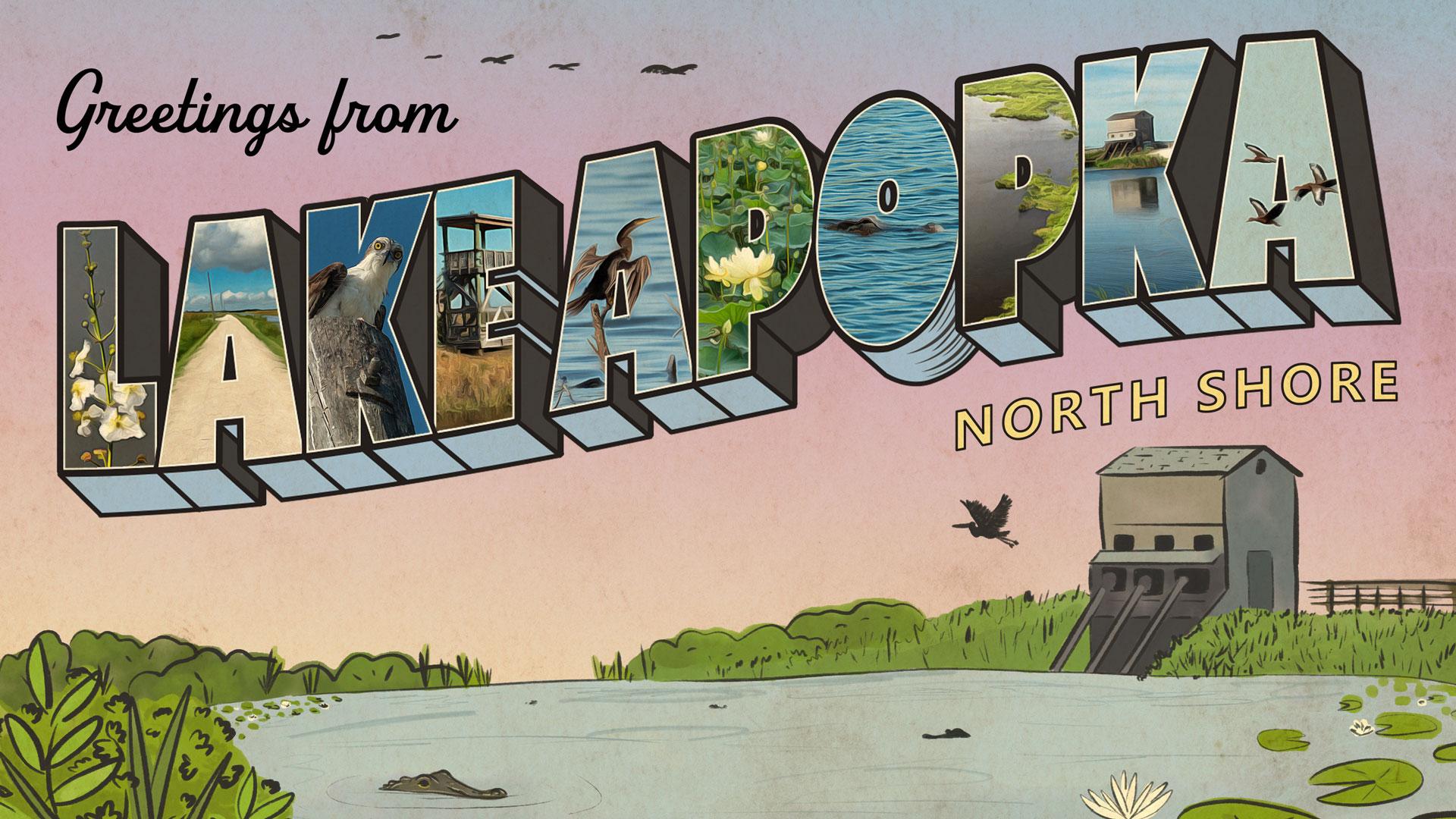 Illustrated artwork for Lake Apopka North Shore