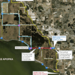 Map showing trail closures