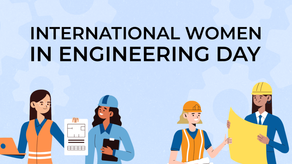 Illustration of women serving in engineering roles